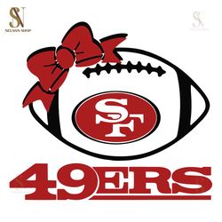 San Francisco 49Ers Football Bow Tie SVG