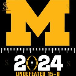football michigan 2024 undefeated svg nfl