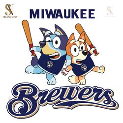 bluey milwaukee brewers baseball