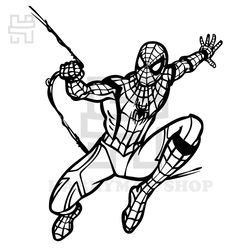 spiderman vector design svg