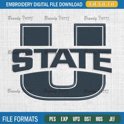 ncaa utah state aggies embroidery design