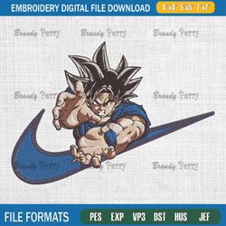 songoku nike embroidery design