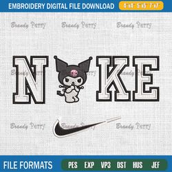 nike kuromi embroidery design