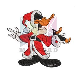 santa claus daffy duck embroidery