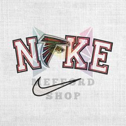 atlanta falcons x nike swoosh logo embroidery design