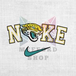 jacksonville jaguars x nike swoosh logo embroidery design