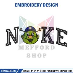 ASTROS x NIKE embroidery design, Nike embroidery, Embroidery file, Embroidery svg, Nike design,