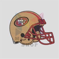 helmet san francisco 49ers embroidery design, 49ers embroidery, nfl embroidery
