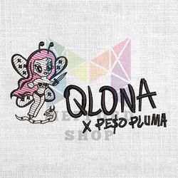 qlona karol g devil angel x peso pluma embroidery