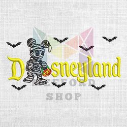 disneyland mickey mouse horror halloween embroidery