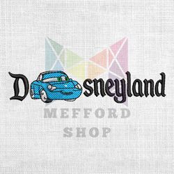 disneyland pixar cars sally carrera embroidery design