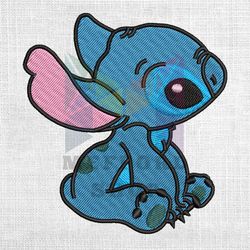 disney alien dog stitch matching couple embroidery