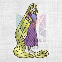 tangled princess rapunzel disney couple matching embroidery