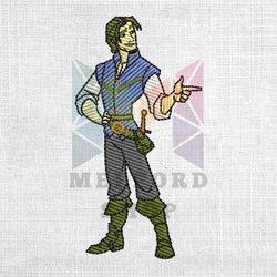 tangled flynn rider disney couple matching embroidery