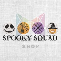 spooky squad jack skellington halloween day embroidery