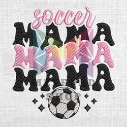 soccer mama football machine embroidery design