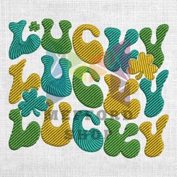 lucky day lucky gift for friends embroidery design