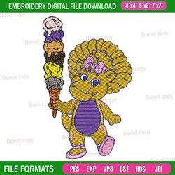 baby pop ice creams embroidery png