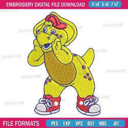 bj the dino embroidery png