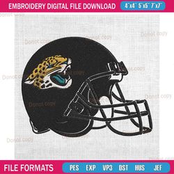 jacksonville jaguars black helmet embroidery, nfl embroidery, jaguars embroidery design, football embroidery