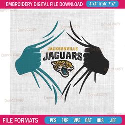 jacksonville jaguars superman embroidery, nfl embroidery, jaguars embroidery design, football embroidery