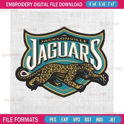 jacksonville jaguars sport football embroidery, nfl embroidery, jaguars embroidery design, football embroidery