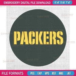 green bay packers team embroidery, nfl embroidery, packers embroidery design, football embroidery