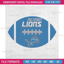 detroit lions american football embroidery, nfl embroidery, lions embroidery design, football embroidery