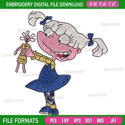 angelica pickles embroidery design