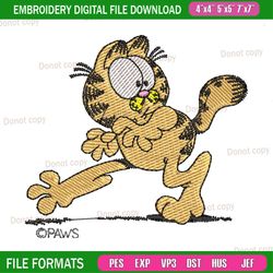 garfield sneaky moves embroidery png