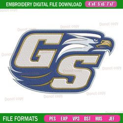 georgia southern logo embroidery design png