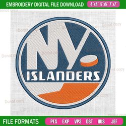 new york islanders hockey team embroidery, nhl embroidery, embroidery design machine, national hockey league
