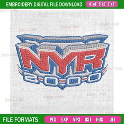 new york rangers 2000 logo embroidery, nhl embroidery, embroidery design machine, national hockey league
