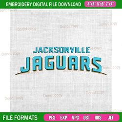 jacksonville jaguars team embroidery, nfl embroidery, jaguars embroidery design, football embroidery