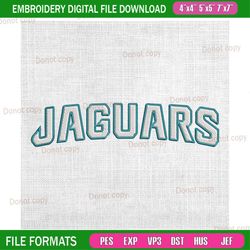 jacksonville jaguars sport embroidery, nfl embroidery, jaguars embroidery design, football embroidery