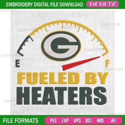 fueled by haters packers logo embroidery, nfl embroidery, packers embroidery design, football embroidery