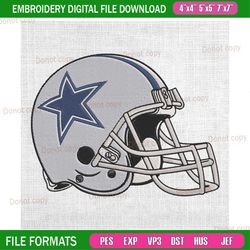 dallas cowboys football helmet embroidery, nfl embroidery, cowboys embroidery design, football embroidery