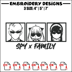 anya family embroidery design, spy x family embroidery, embroidery file, nike embroidery, anime shirt