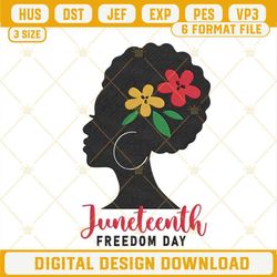 juneteenth freedom day black woman embroidery designs.jpg