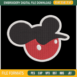 mickey hat outline embroidery design disney embroidery