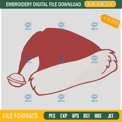 santa hat embroidery design noel hat embroidery design