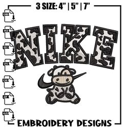 dairy cow x nike embroidery design, cow embroidery, nike design, embroidery shirt, embroidery file, digital download.jpg