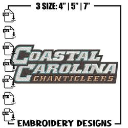 coastal carolina embroidery design, football embroidery, sport embroidery, logo sport embroidery, embroidery design.jpg