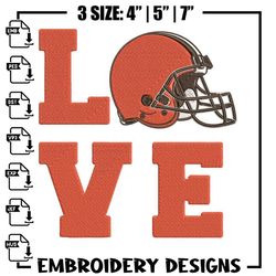 cleveland browns love embroidery design, browns embroidery, nfl embroidery, sport embroidery, embroidery design..jpg