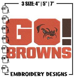 cleveland browns go embroidery design, browns embroidery, nfl embroidery, logo sport embroidery, embroidery design..jpg