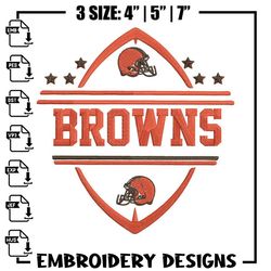cleveland browns ball embroidery design, browns embroidery, nfl embroidery, logo sport embroidery, embroidery design..jp