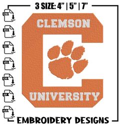 clemson university logo embroidery design,ncaa embroidery,sport embroidery,logo sport embroidery,embroidery design.jpg