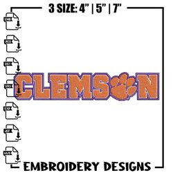 clemson university logo embroidery design,ncaa embroidery, sport embroidery,logo sport embroidery,embroidery design.jpg