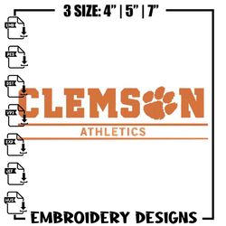 clemson university logo embroidery design, ncaa embroidery, sport embroidery,embroidery design,logo sport embroidery.jpg