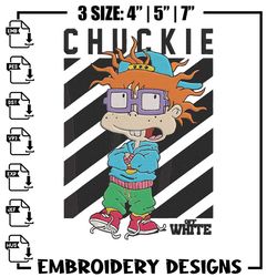 chuckie finster embroidery design, rugrats embroidery, embroidery file, anime embroidery, anime shirt,digital download..
